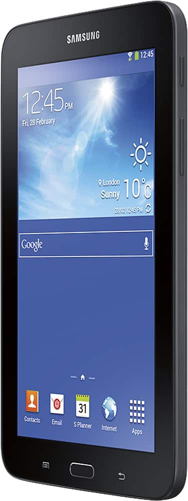 Samsung - Galaxy Tab 3 Lite - 7" - 8GB - Dark Gray - Left Zoom