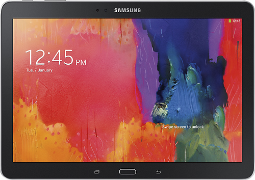 Samsung - Galaxy Tab Pro 10.1 - 16GB - Black - Larger Front
