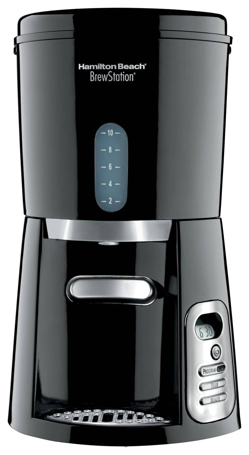 Hamilton Beach - Brewstation 10-Cup Coffeemaker - Black - Angle