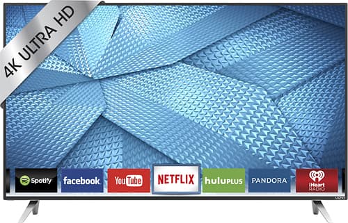 VIZIO - 43" Class (42.5" Diag.) - LED - 2160p - Smart - 4K Ultra HD TV - Black - Larger Front