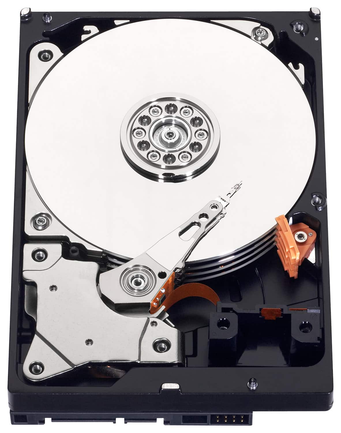 WD - Blue 320GB Internal Serial ATA Hard Drive for Laptops (OEM/Bare Drive) - Black/Silver - Larger Front