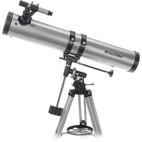 Celestron - PowerSeeker 114EQ Newtonian Reflector Telescope - Larger Front