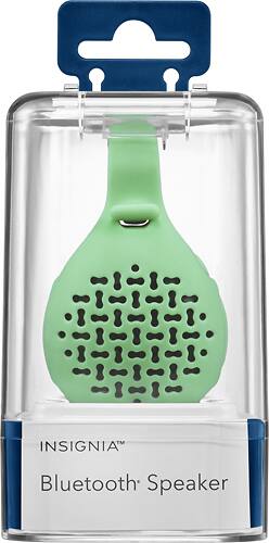 Insignia™ - Portable Bluetooth Speaker - Sea Green - Larger Front
