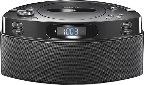 Insignia CD Boombox with AM/FM Radio Black NS-CBBTCD01-B