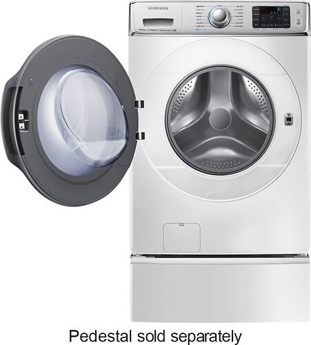 Samsung - 5.6 Cu. Ft. 15-Cycle High-Efficiency Steam Front-Loading Washer - White - Alternate View 11