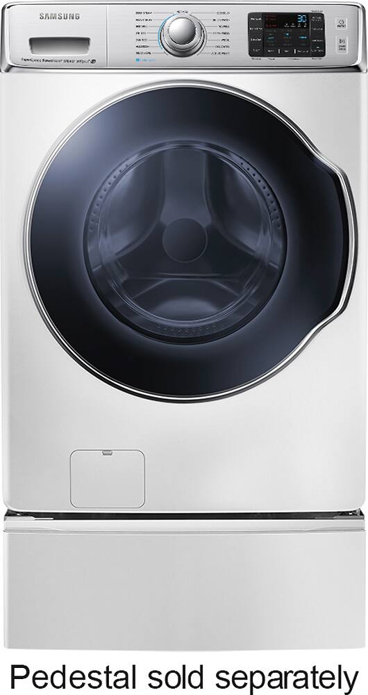 Samsung - 5.6 Cu. Ft. 15-Cycle High-Efficiency Steam Front-Loading Washer - White - AlternateView1 Zoom