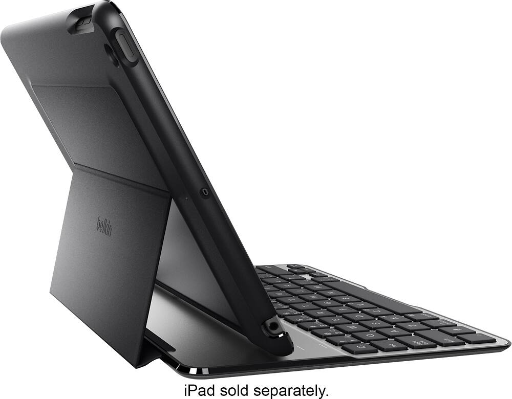 Belkin - Ultimate Keyboard Case for Apple® iPad® Air 2 - Gray/Black - AlternateView13 Zoom