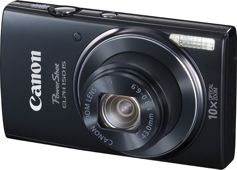 Canon PowerShot ELPH 150 IS 20MP Digital Camera with 10x Optical Zoom - Manufacturer Refurbished