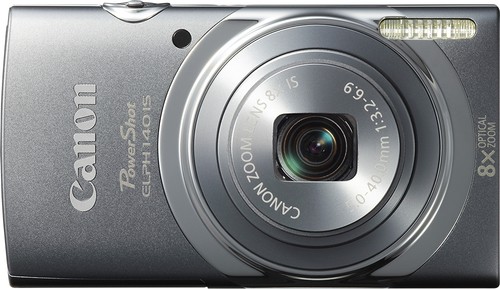 Canon PowerShot ELPH 140 IS 16MP Digital Camera with 8x Optical Zoom - Gray