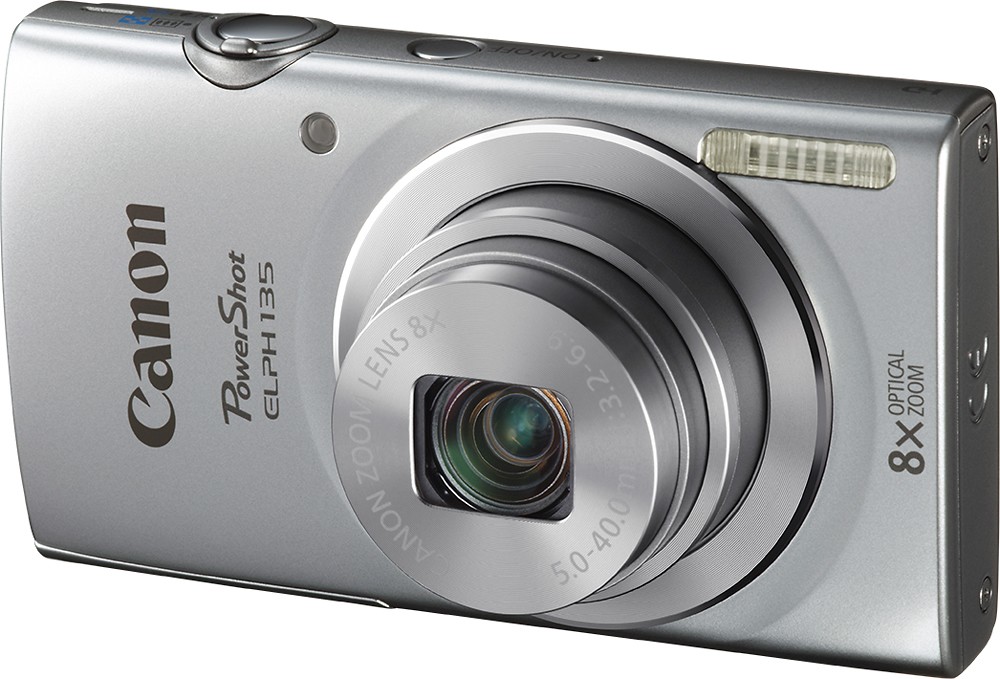 Canon PowerShot ELPH 135 16MP Digital Camera with 8x Optical Zoom - Refurbished