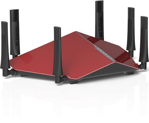 D-Link AC3200 Ultra Wireless-AC Wi-Fi Router - Red + Free ARRIS SB6141 Cable Modem