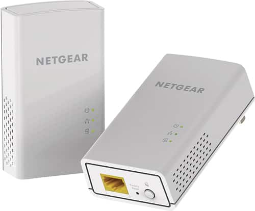 NETGEAR - Powerline 1200 Gigabit Ethernet Adapters (2-Pack) - White - Larger Front