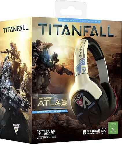 Turtle Beach - Titanfall Ear Force Atlas Official Gaming Headset for Xbox One, Xbox 360 and Windows - White/Black - Alternate View 13