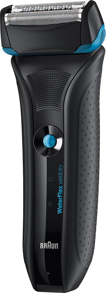 Braun - Waterflex Wet/Dry Electric Shaver - Black - Angle Zoom