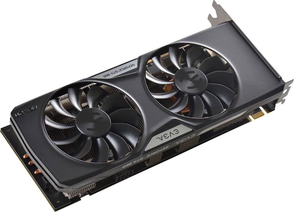 EVGA - GeForce GTX 960 2GB GDDR5 PCI Express 3.0 Graphics Card - Black - AlternateView1 Zoom