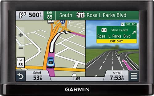 Garmin - nüvi 65LM - 6" - Lifetime Map Updates - Portable GPS - Black - Larger Front