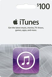 Apple® - $100 iTunes Gift Card - Front Large