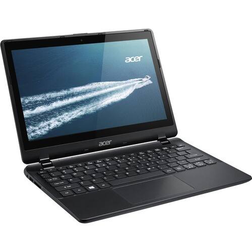 Acer - TravelMate 11.6" Touch-Screen Laptop - Intel Celeron - 4GB Memory - 500GB Hard Drive - Black - Larger Front