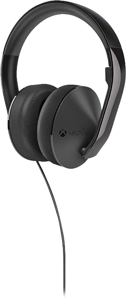 Microsoft - Xbox One Stereo Headset - Black - Left Zoom