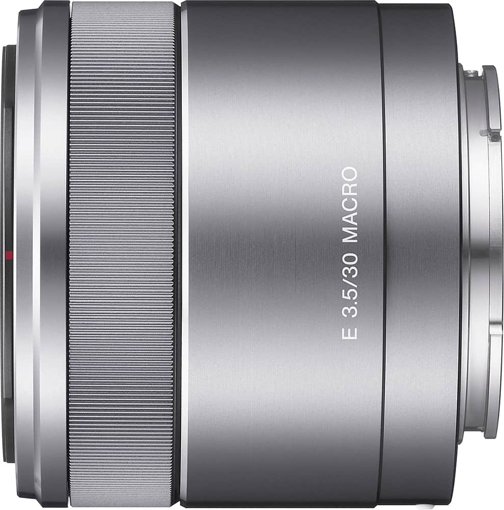 Sony - 30mm f/3.5 Macro Lens for Most Sony NEX Compact System Cameras - Silver - AlternateView11 Zoom
