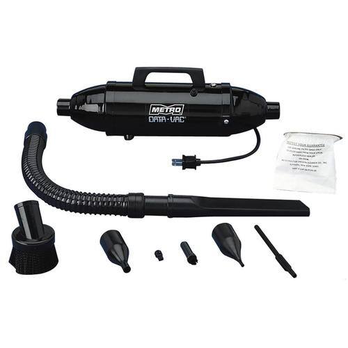 MetroVac - DataVac 373W Portable Vacuum Cleaner with 0.5quart Dust Capacity - Black - Larger Front