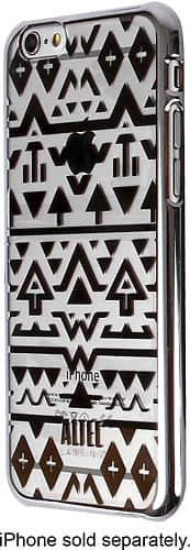 Altec Lansing - Printed Metallic Case for Apple® iPhone® 6 and 6s - Silver Aztec - Larger Front