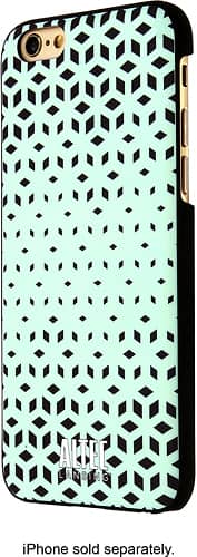 Altec Lansing - Style-Up Hard Shell Case for Apple® iPhone® 6 and 6s - Mint/Black - Larger Front