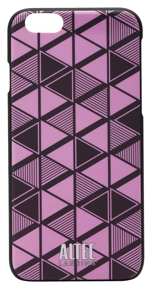 Altec Lansing - Fashion Case for Apple® iPhone® 6 and 6s - Pink/Black - Larger Front