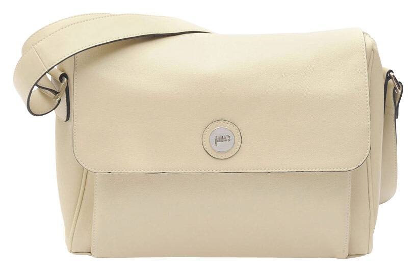 Jill-e - Messenger Bag for Most Laptops and Tablets Up To 10" - Vanilla - Larger Front