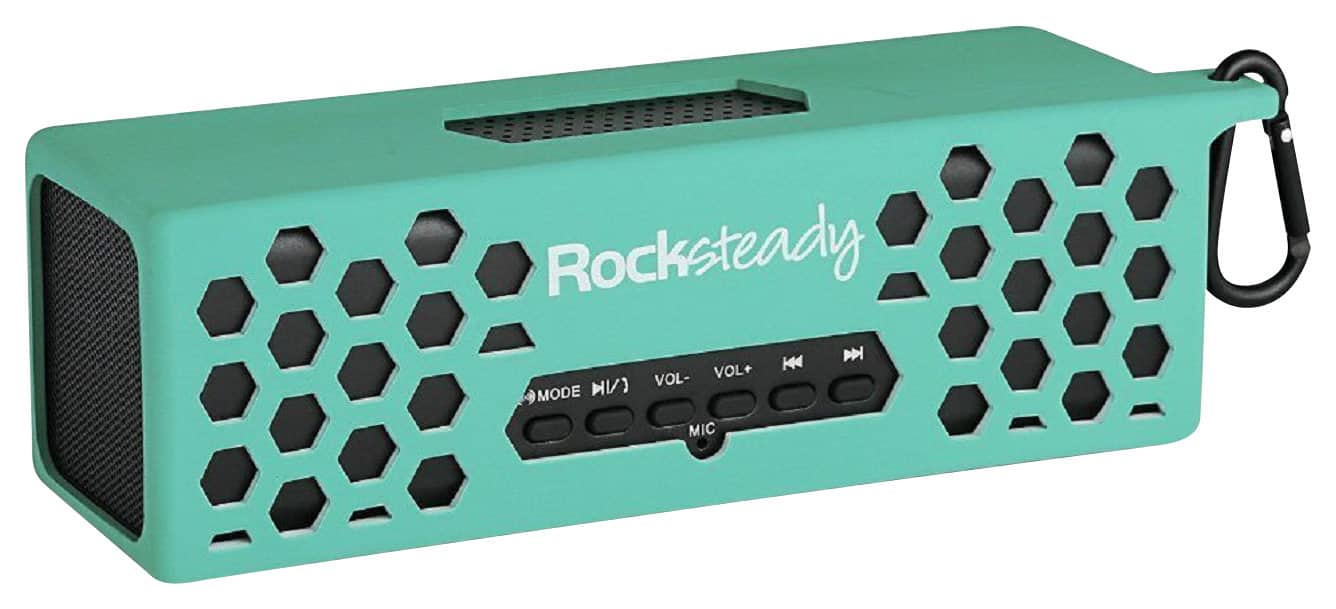 Killer Concepts - Rocksteady Sport 2 Portable Bluetooth Speaker - Turquoise/White - Larger Front