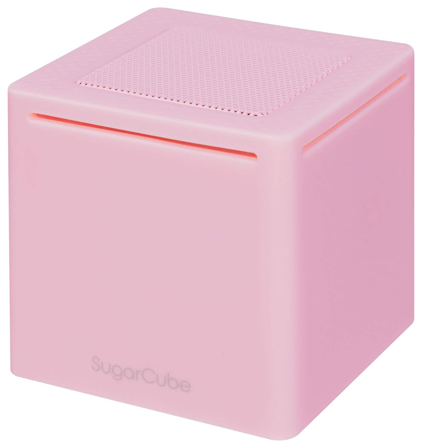 Antec - Sugarcube Portable Bluetooth Speaker - Pink - Larger Front