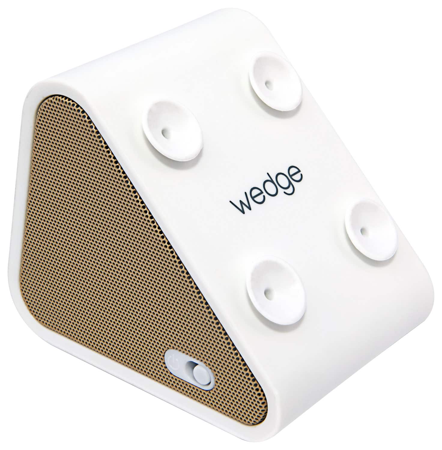 Antec - WEDGE Portable Bluetooth Speaker - Gold - Larger Front