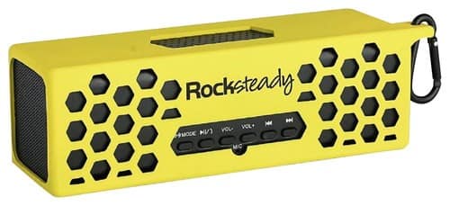 Killer Concepts - Rocksteady Sport 2 Portable Bluetooth Speaker - Yellow/Black - Larger Front