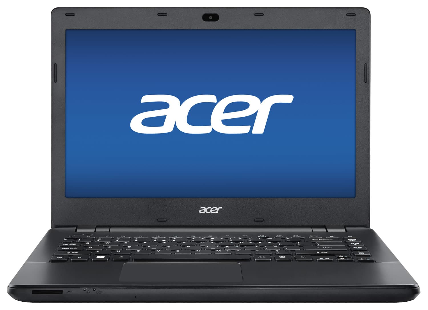 Acer - TravelMate 14" Laptop - Intel Pentium - 4GB Memory - 500GB Hard Drive - Black - Larger Front