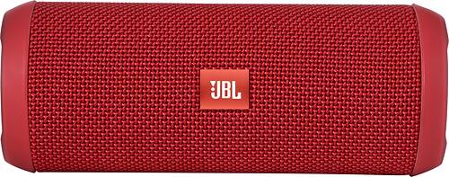 JBL - Flip 3 Portable Bluetooth Speaker - Red - Larger Front