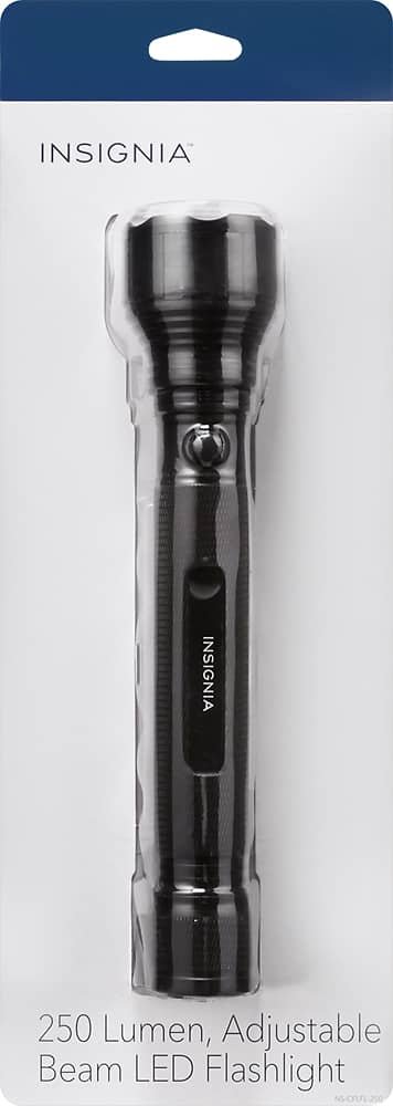 Insignia™ - LED Handheld Flashlight - Black - AlternateView11 Zoom