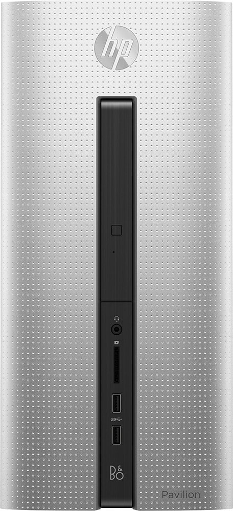 HP - Pavilion Desktop - AMD A8-Series - 8GB Memory - 1TB Hard Drive - Natural Silver - Front Zoom