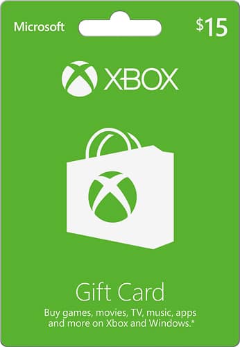 Microsoft - $15 Xbox Gift Card - Larger Front