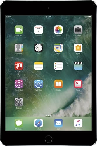 Apple - iPad mini 4 Wi-Fi 64GB - Space Gray - Larger Front