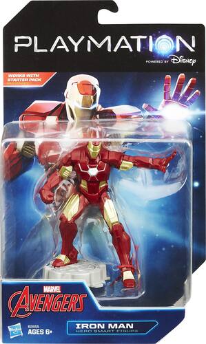 Hasbro - Playmation Marvel Avengers Iron Man Hero Smart Figure - Red/Gold - Larger Front