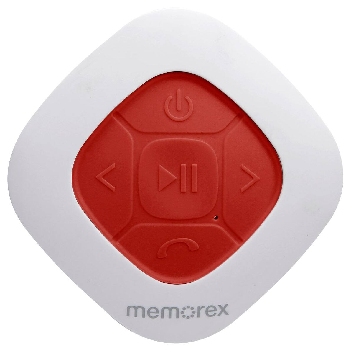 Memorex - Portable Bluetooth Speaker - White/Red - Larger Front