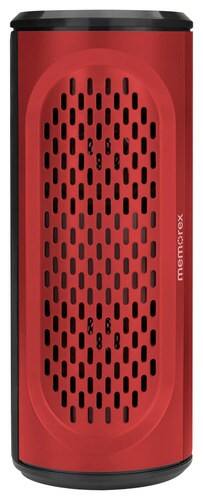Memorex - Portable Bluetooth Speaker - Red - Larger Front