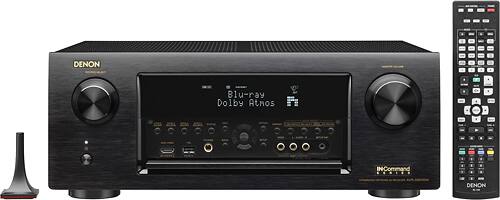Denon - 2160W 9.2-Ch. 4K Ultra HD and 3D Pass-Through A/V Home Theater Receiver - Black - Larger Front
