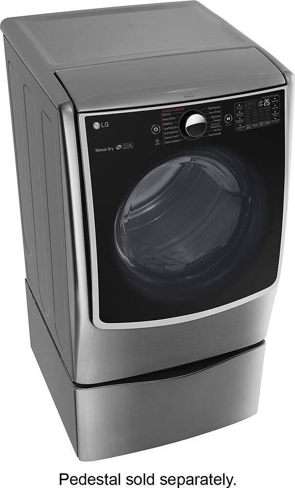 Best Buy LG 7 4 Cu Ft 14 Cycle Smart Wi Fi Gas SteamDryer With