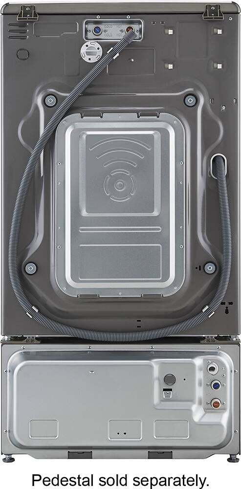 LG - 4.5 Cu. Ft. 14-Cycle High-Efficiency Front-Loading Washer with Steam and Wi-Fi Connectivity - Graphite Steel - AlternateView16 Zoom