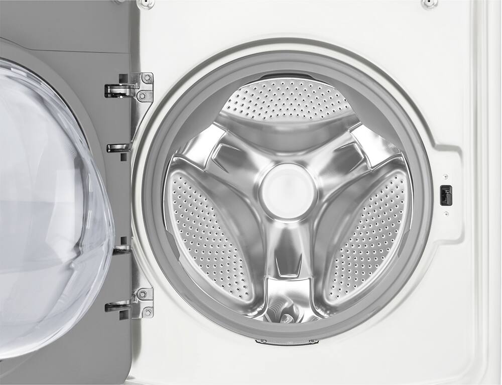 LG - 4.5 Cu. Ft. 14-Cycle High-Efficiency Front-Loading Washer with Steam and Wi-Fi Connectivity - White - AlternateView4 Zoom