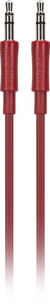 Insignia™ - 3' 3.5mm Audio Cable - Red - AlternateView12 Zoom