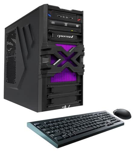CybertronPC - Patriot One Desktop - AMD A4-Series - 8GB Memory - 1TB Hard Drive - Purple - Larger Front