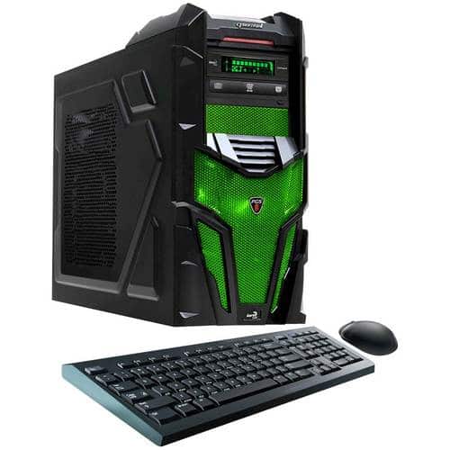 CybertronPC - Shockwave X6-9600 Desktop - AMD FX-Series - 16GB Memory - 1TB + 8GB Hybrid Hard Drive - Green - Larger Front