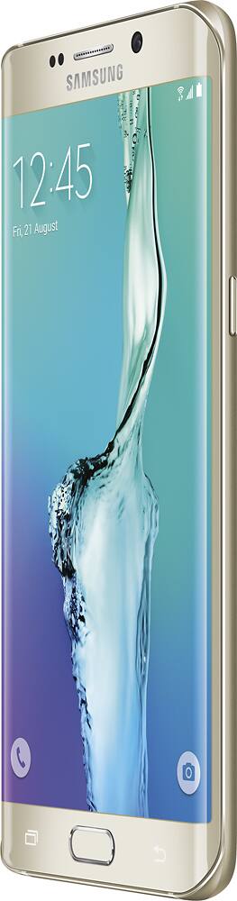 Samsung - Galaxy S6 edge+ 4G LTE with 32GB Memory Cell Phone - Gold (Sprint) - AlternateView12 Zoom